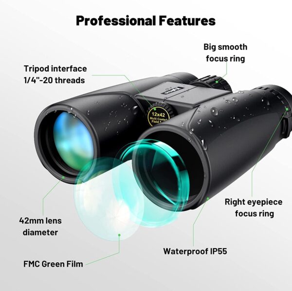 Kylietech High Power 12x42 Binoculars - Image 2