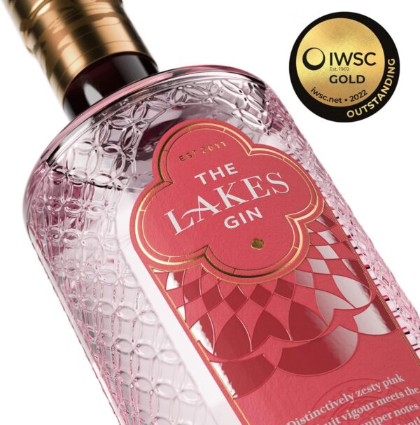 The Lakes Pink Grapefruit Gin - Distinctively Zesty Pink Gin from The Lakes Distillery - Image 2