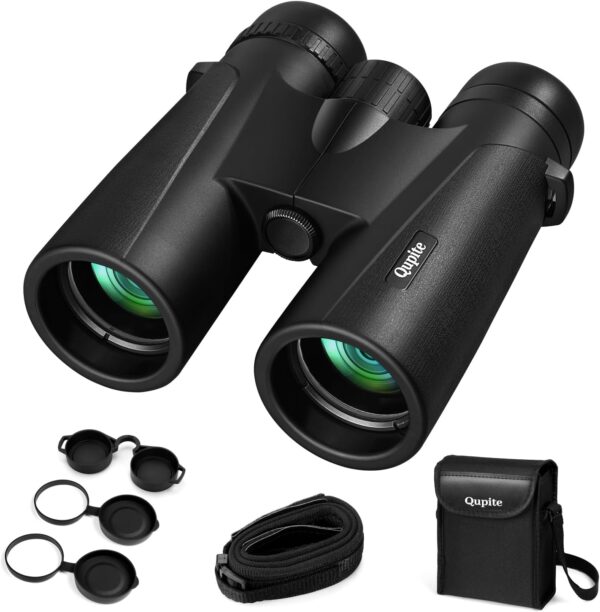 Qupite 12x50 High Power Binoculars for Stargazing with Carry Case