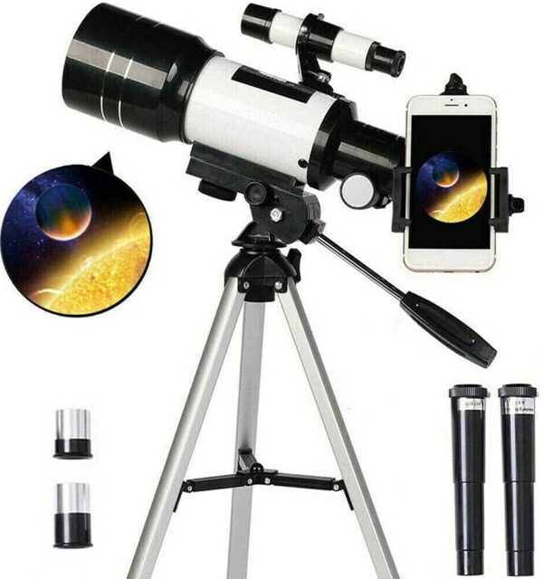 TUOKE Telescope for Astronomy, 150X Refractor Telescope with Tripod Smartphone Adapter