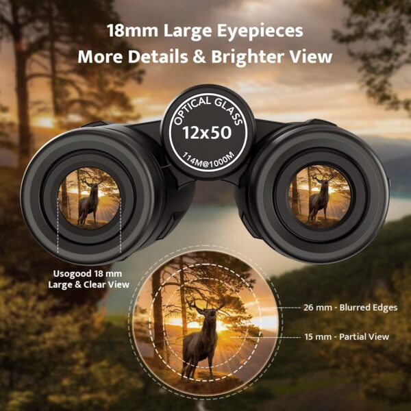 Usogood 12x50 High Power Binoculars for Stargazing - Image 2